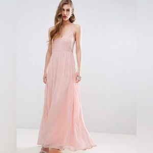 ASOS WEDDING Cami Strap Embellished
Maxi Dress